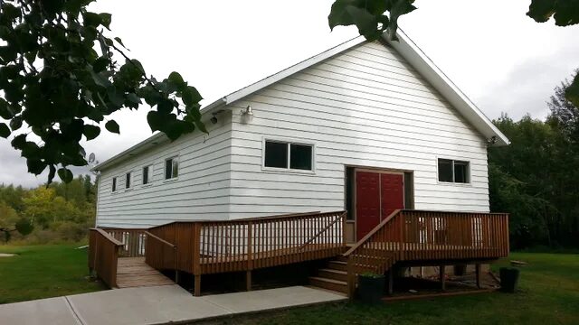 Mackenzie Highway Baptist Church in High Level Alberta _ church building pic